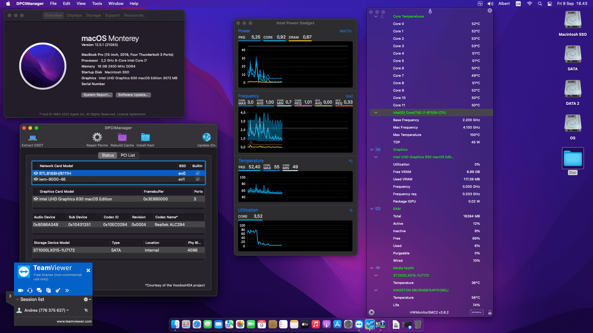 Asus ROG Strix HERO II GL504GM ES029T 2nd [CoffeeLake   Intel UHD 630 + I2C]   OpenCore 1